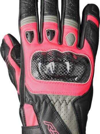 Gants RST Ladies Stunt 3 CE femme cuir/textile – rose