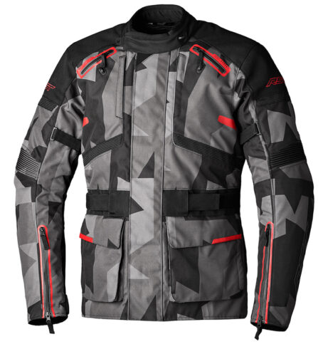 Veste RST Endurance CE textile - camo/gris/rouge