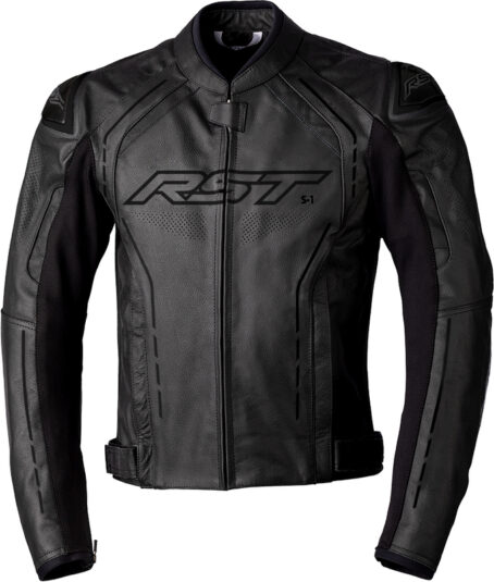 Veste RST S1 cuir homme - noir