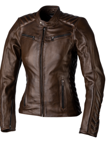 Veste femme RST Roadster 3 CE cuir – marron