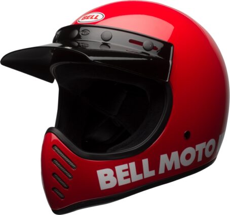 Casque BELL Moto-3 Classic - Rouge brillant