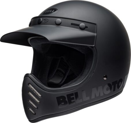 Casque BELL Moto-3 Classic - Blackout Mat/Brillant