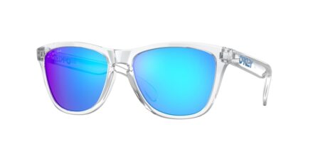 Lunettes de soleil OAKLEY Frogskins - verres Prizm Sapphire, monture Crystal Clear