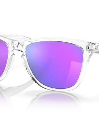 Lunettes de soleil OAKLEY Frogskins – verres Prizm Violet, monture Polished  Clear