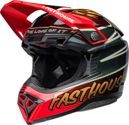 Casque BELL Moto-10 Spherical - Fasthouse DITD 24 Gloss Red/Gold