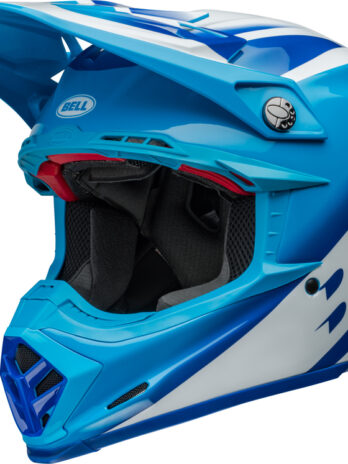 Casque BELL Moto-9S Flex – Rail Gloss Blue/White