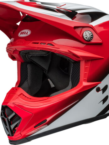 Casque BELL Moto-9S Flex – Rail Gloss Red/White