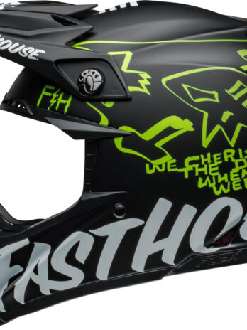 Casque BELL Moto-9S Flex – Fasthouse MC Core Matte Black/Yellow