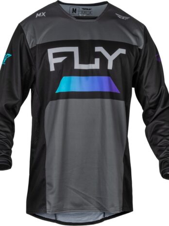 Maillot FLY RACING Kinetic Reload – anthracite/noir/Blue Iridium