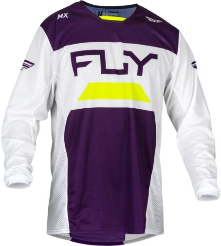 Maillot FLY RACING Kinetic Reload - Deep Purple/blanc/Hi-Vis