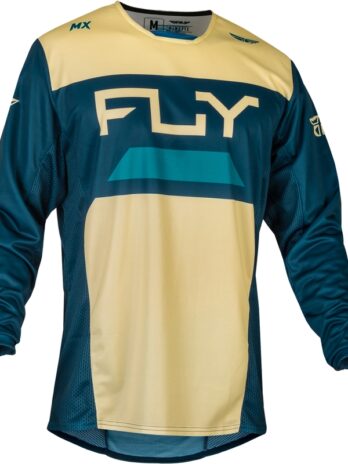 Maillot FLY RACING Kinetic Reload – Ivory/Navy/Cobalt