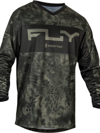 Maillot FLY RACING F-16 Kryptec S.E. – Moss Grey/noir