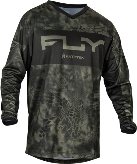 Maillot FLY RACING F-16 Kryptec S.E. - Moss Grey/noir