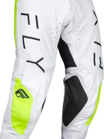 Pantalon FLY RACING Evolution DST – blanc/jaune fluo