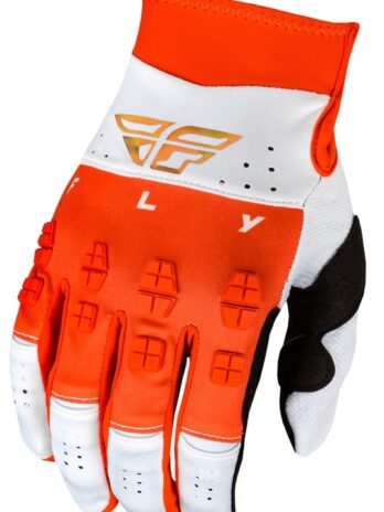 Gants FLY RACING Evolution DST Podium – rouge/blanc/Red Iridium