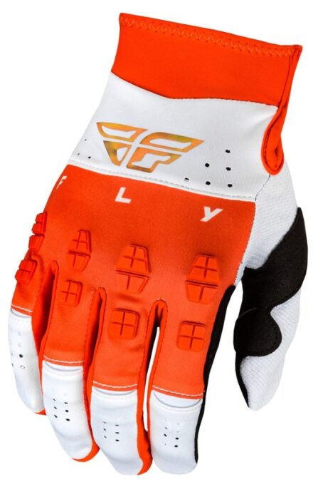 Gants FLY RACING Evolution DST Podium - rouge/blanc/Red Iridium