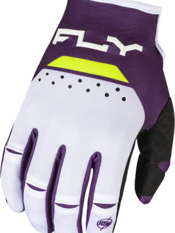 Gants FLY RACING Kinetic Reload – violet foncé/blanc/Hi-Vis