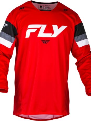 Maillot enfant FLY RACING Kinetic Prix – rouge/gris/blanc