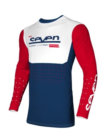 Maillot SEVEN Vox Aperture – rouge/Navy