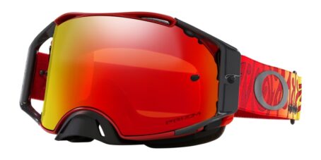 Masque OAKLEY Airbrake MX - TLD Trippy Red écran Prizm MX Torch