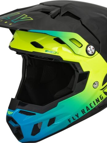 Casque FLY RACING Formula CC Centrum – noir/bleu/jaune fluo