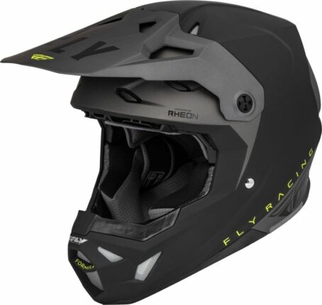 Casque FLY RACING Formula CP Slant Noir/Gris/Jaune Fluo L