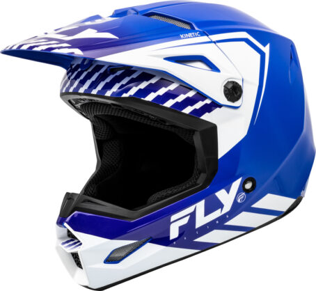 Casque FLY RACING Kinetic Menace - bleu/blanc