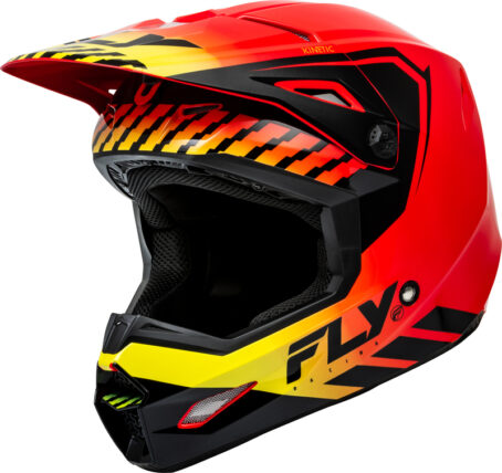 Casque FLY RACING Kinetic Menace - rouge/noir/jaune