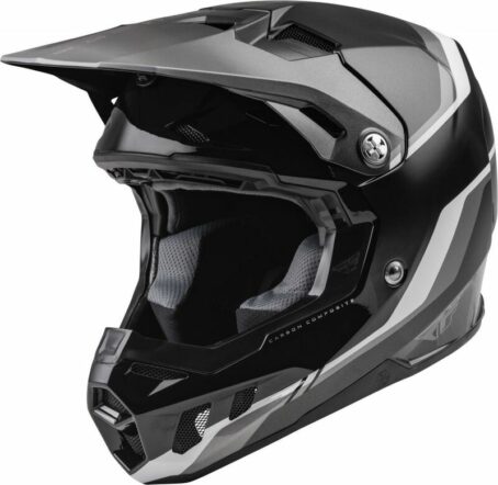 Casque FLY RACING Formula CC Driver Noir/Charcoal/Blanc XL