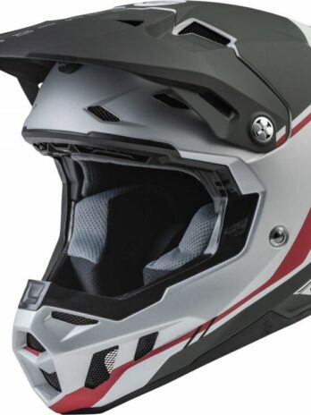 Casque FLY RACING Formula CC Driver Silver/Rouge/Blanc XS