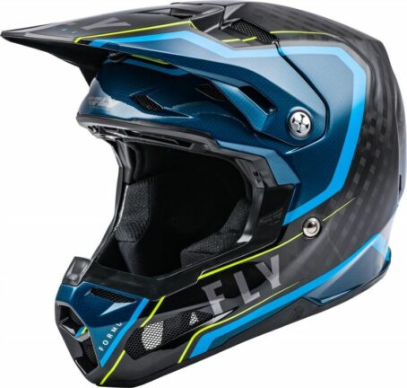 Casque FLY RACING Formula Carbon Axon Noir/Bleu XL