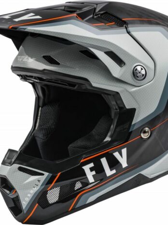 Casque FLY RACING Formula Carbon Axon Noir/Gris/Orange L