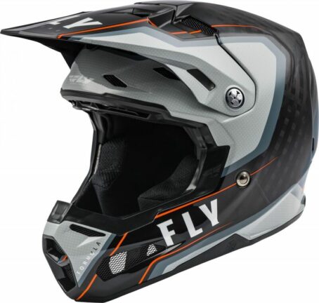 Casque FLY RACING Formula Carbon Axon Noir/Gris/Orange L