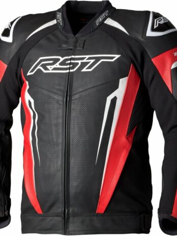 Veste cuir RST TracTech Evo 5 CE homme – rouge/noir/blanc