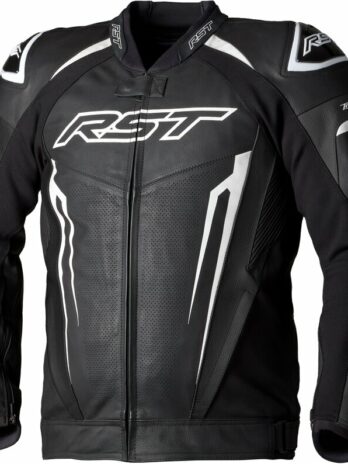 Veste cuir RST TracTech Evo 5 CE homme – noir/blanc/noir