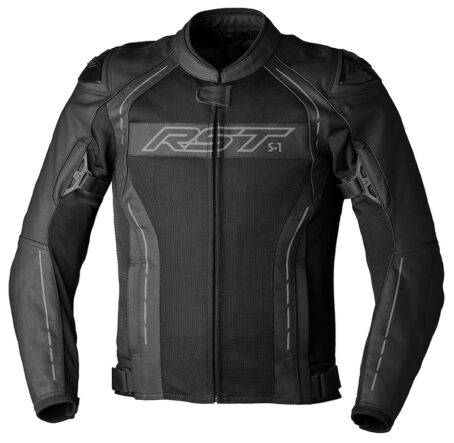 Veste cuir RST S-1 Mesh CE homme - noir