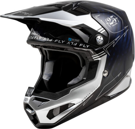 Casque FLY RACING Formula Smart Carbon Legacy - bleu carbone/argent