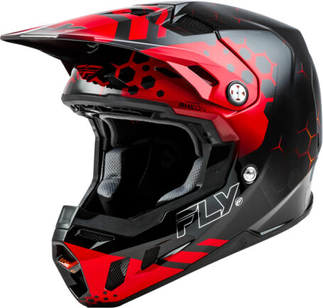 Casque FLY RACING Formula CC Tektonic - noir/rouge/orange