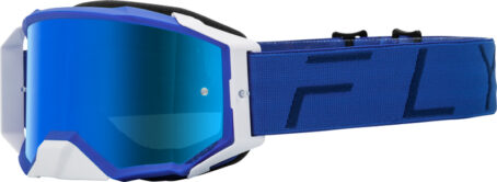 Masque FLY RACING Zone Pro Blue - écran Sky Blue