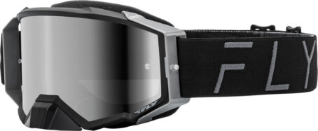 Masque FLY RACING Zone Pro Black/Grey - écran noir/fumé