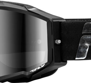 Masque FLY RACING Zone Elite noir/argent – écran argent/fumé