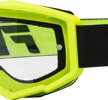 Masque FLY RACING Focus noir/jaune fluo – écran clair