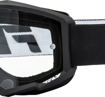 Masque FLY RACING Focus blanc/noir – écran clair