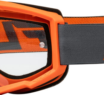 Masque FLY RACING Focus anthracite/orange – écran clair