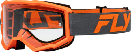 Masque FLY RACING Focus anthracite/orange - écran clair