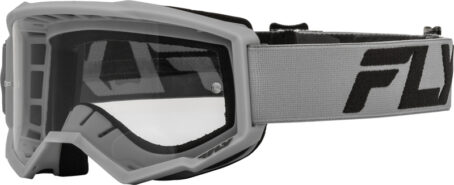 Masque FLY RACING Focus argent/anthracite- écran clair