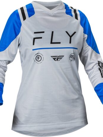 Maillot femme FLY RACING F-16 – Arctic Grey/bleu