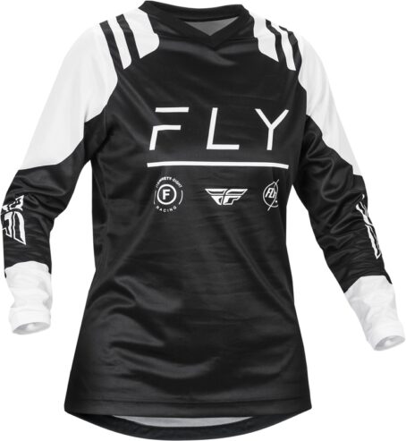 Maillot femme FLY RACING F-16 - noir/blanc