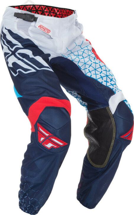 Pantalon infantil FLY RACING Kinetic Trifecta Mesh - rouge/blanc/Azul