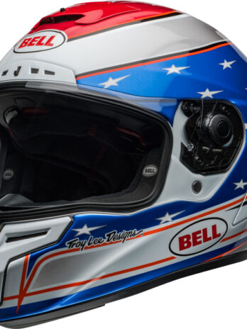 Casque BELL Race Star DLX Flex – Beaubier 24 Gloss White/Blue